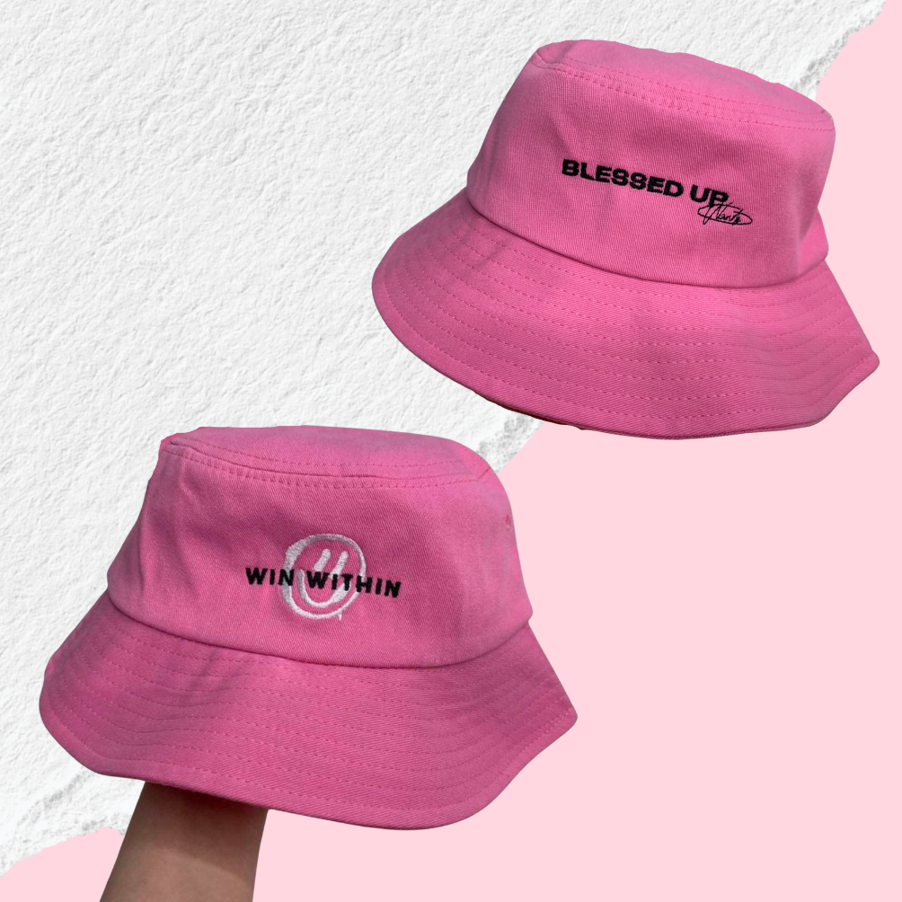 PINK BLESSED UP BUCKET HAT